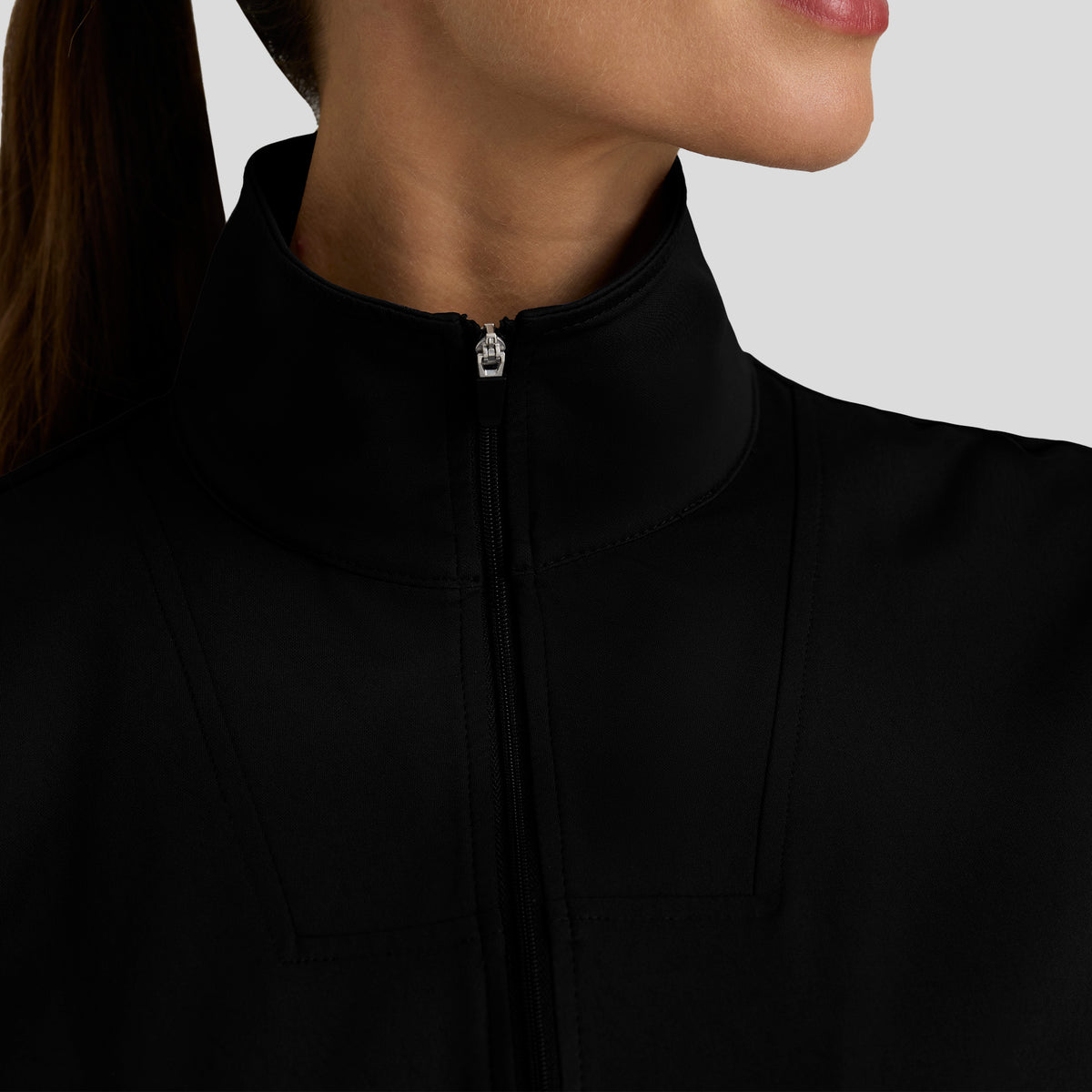 Ease Knit Warm-Up Jacket | Black