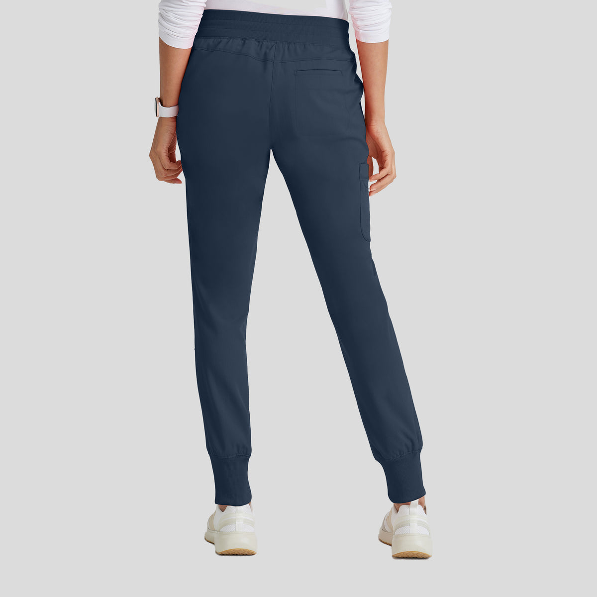 Eden 5-Pocket Mid-Rise Jogger Scrub Pant | Steel