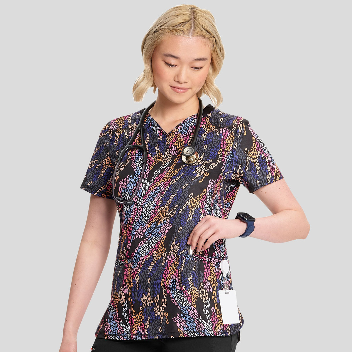 Wild Motion Print Top