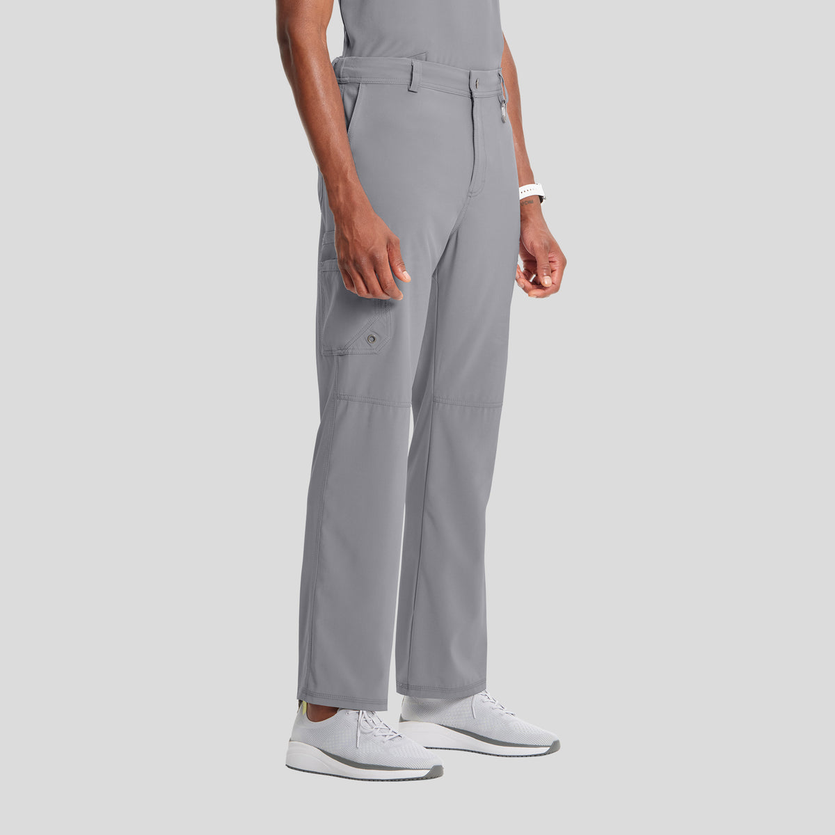 Men's Zip Fly Cargo Scrub Pant | Grey