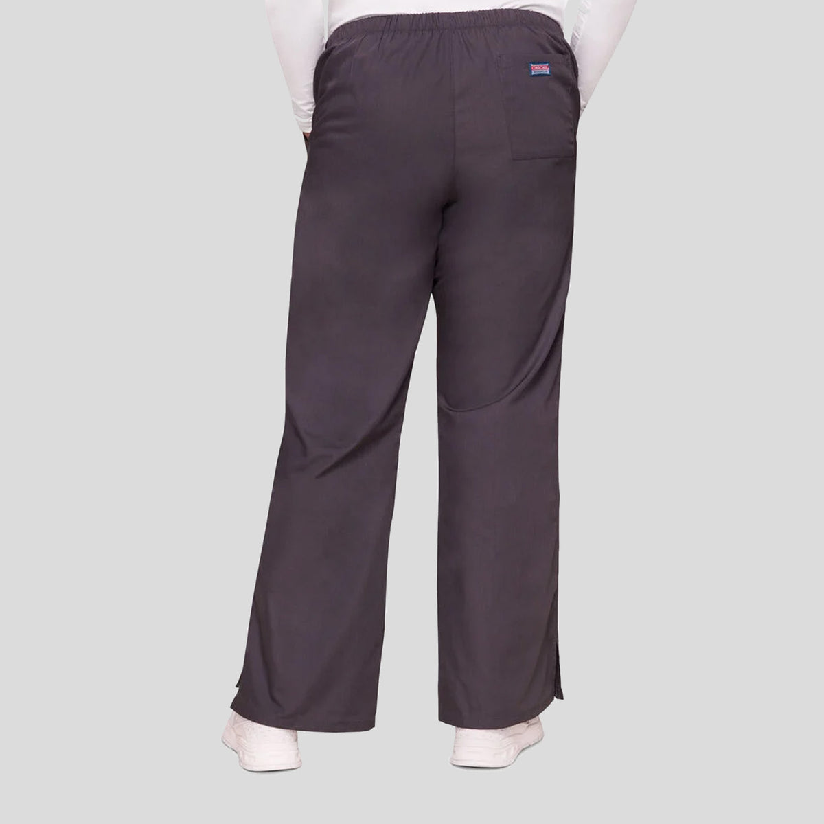 Natural Rise Flare Leg Drawstring Pant | Pewter