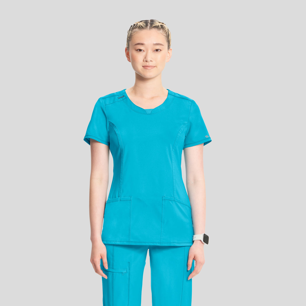 Women's Round Neck Top | Turquoise