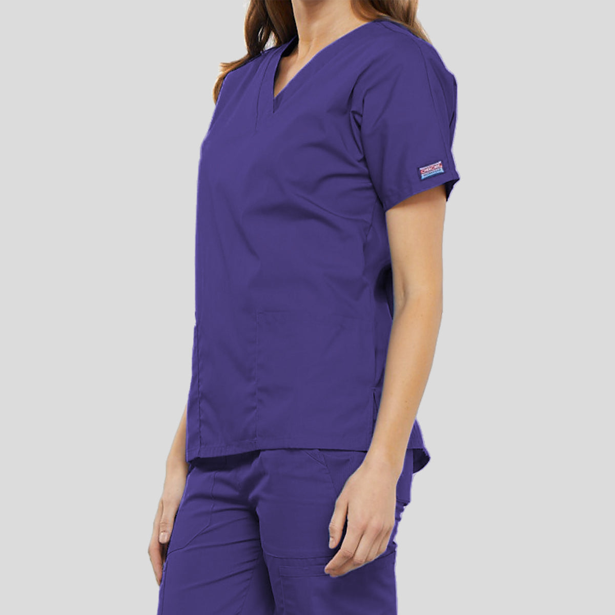 Women's V-Neck 2 Pocket | Grape