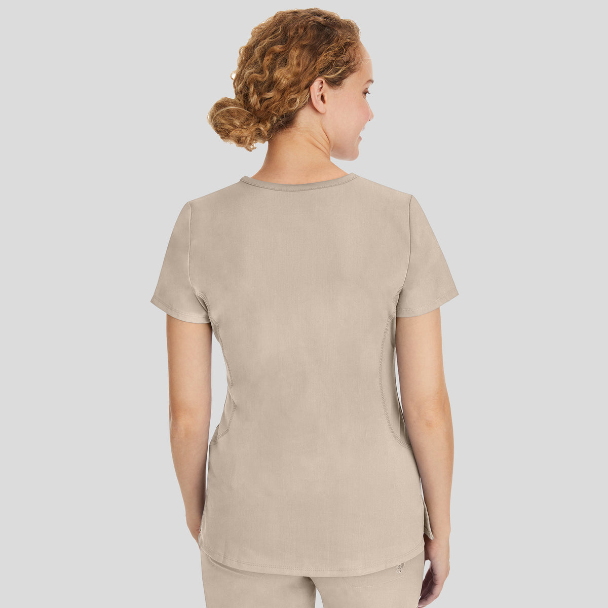 Juliet V-Neck Yoga Scrub Top | Khaki
