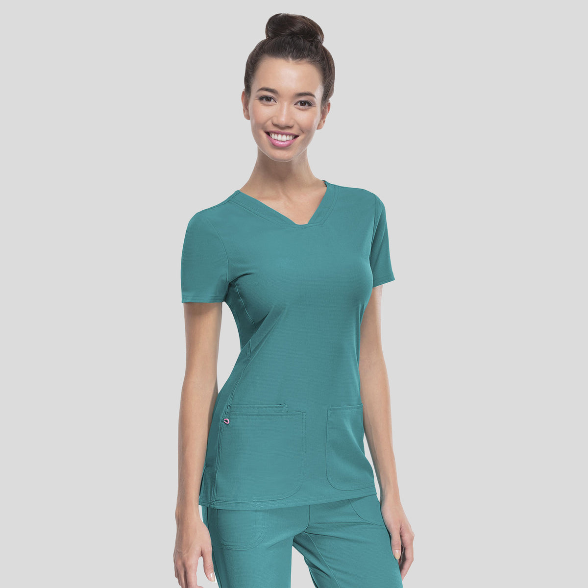 Pitter-Pat V-Neck Top | Teal