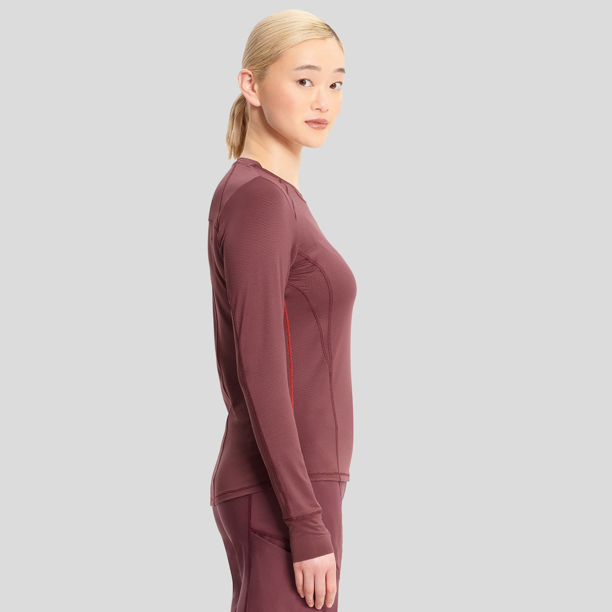 Long Sleeve Performance Underscrub | Plum Velvet