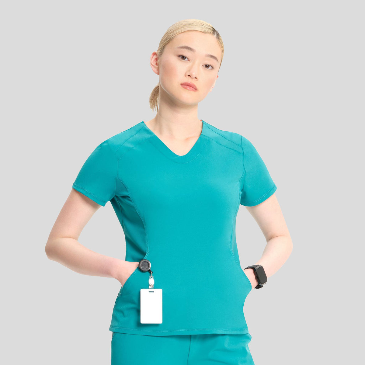 V-Neck Top | Teal