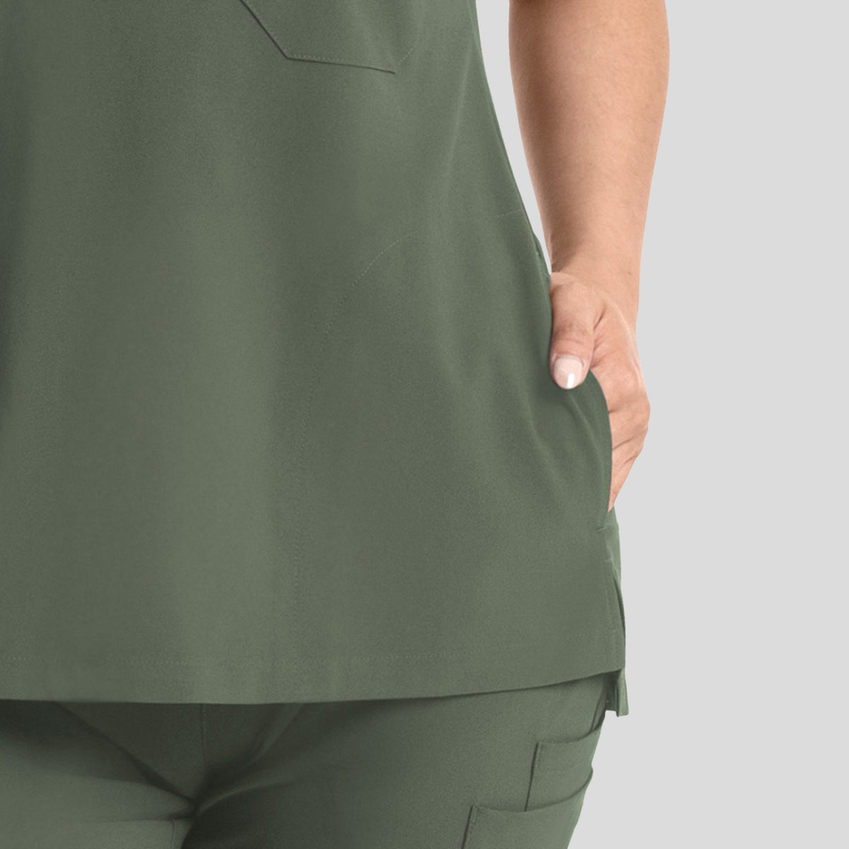 Womenβs Dolman 3 Pocket Top | Olive