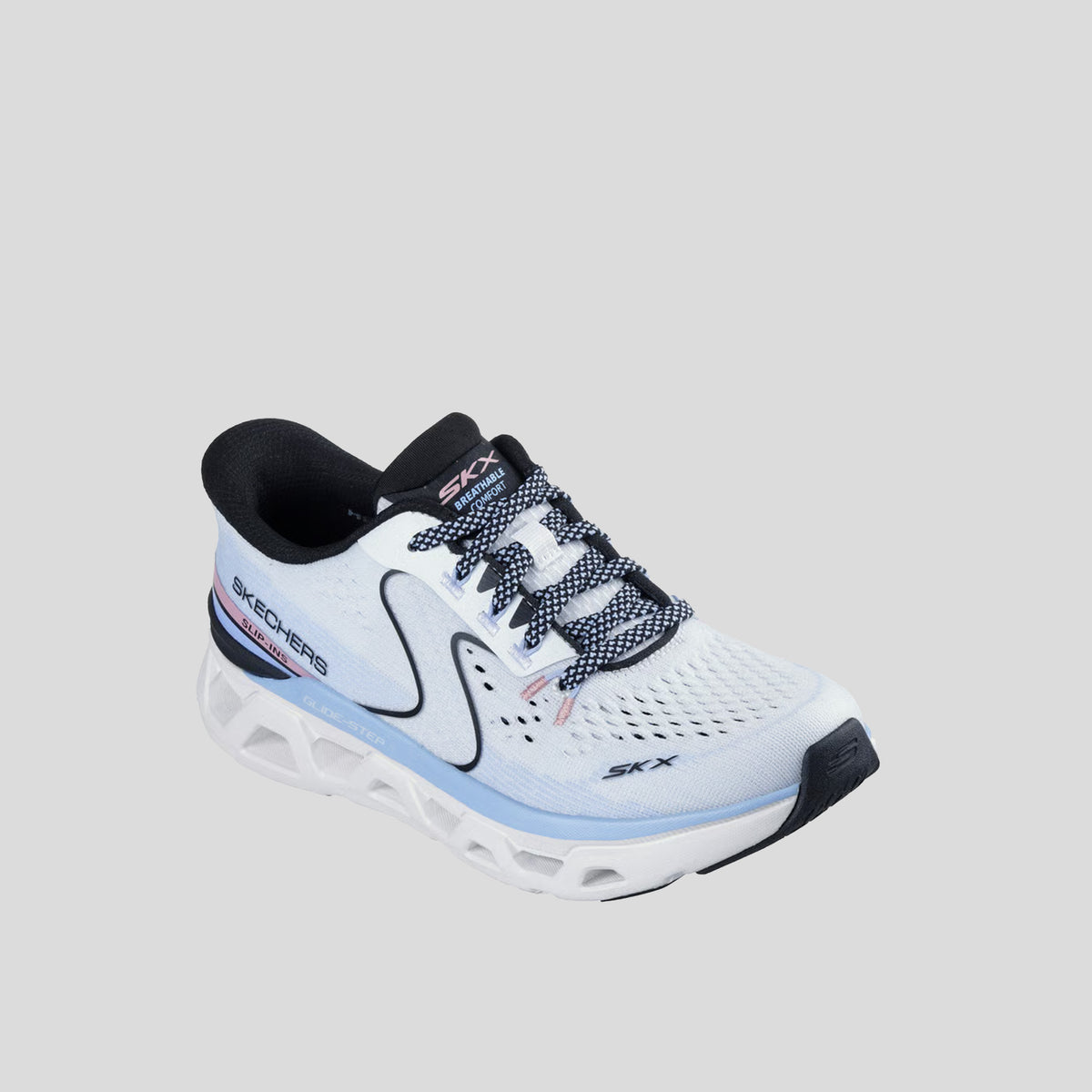Skechers Slip-ins: Glide-Step Altus - Adrenaline Rush | White Mesh/Multi Trim