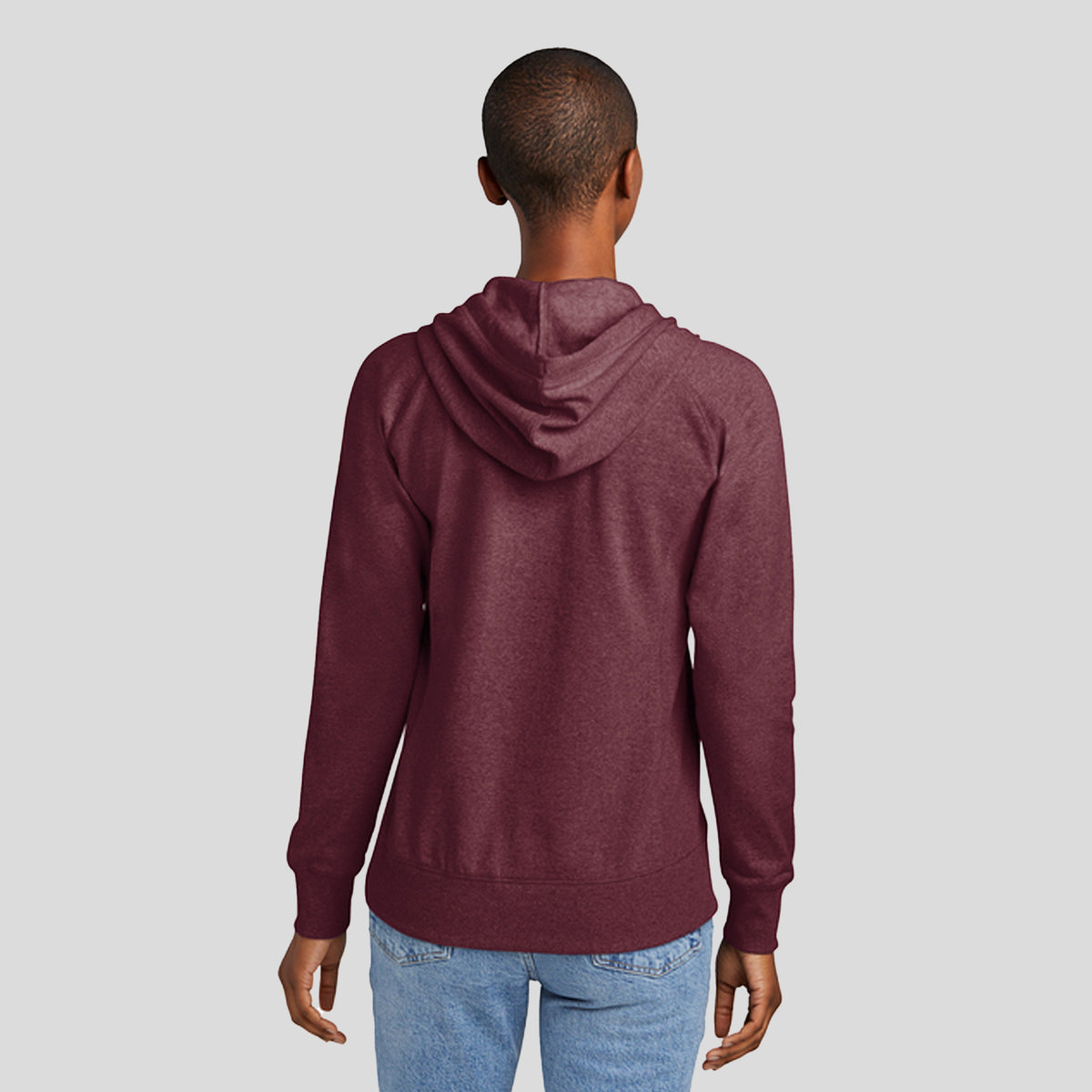 Womenโs Re-Fleeceโข Hoodie | Maroon Heather