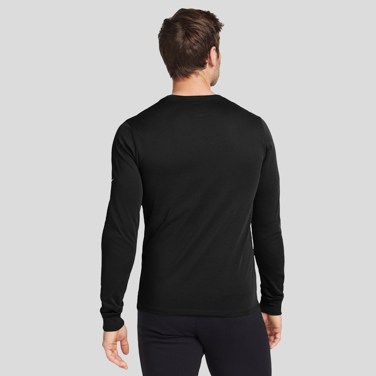 Dri-FIT Cotton/Poly Long Sleeve Tee | Black