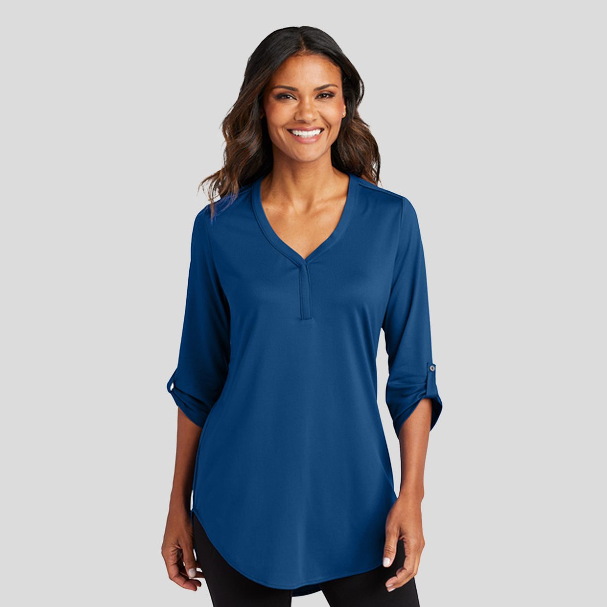 Women's City Stretch 3/4-Sleeve Tunic | True Blue