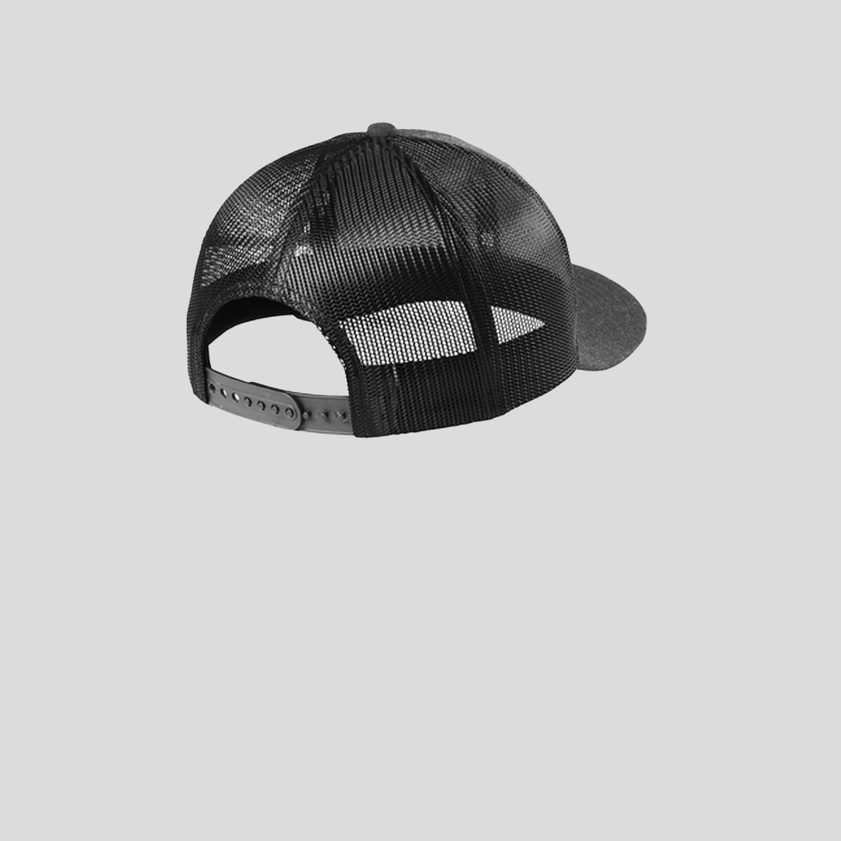 Snapback Low Profile Trucker Cap | Heather Graphite/Black