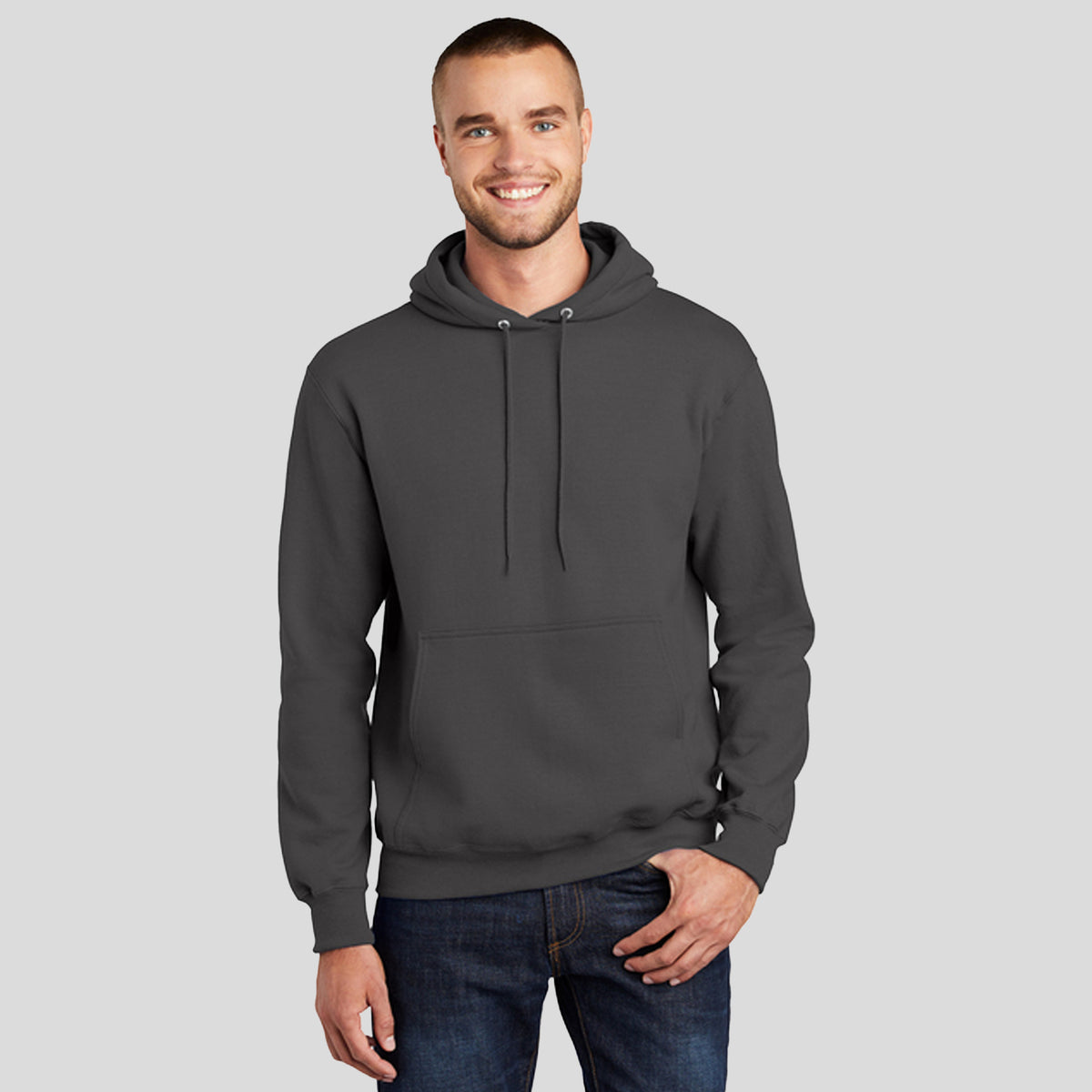 Core Fleece Pullover Hooded Sweatshirt | Charcoal