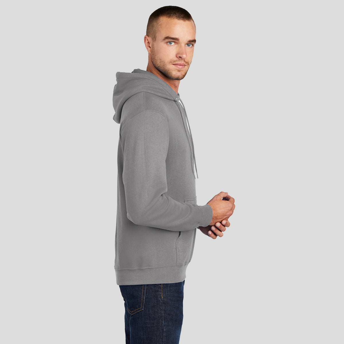 Core Fleece Pullover Hooded Sweatshirt | Medium Grey