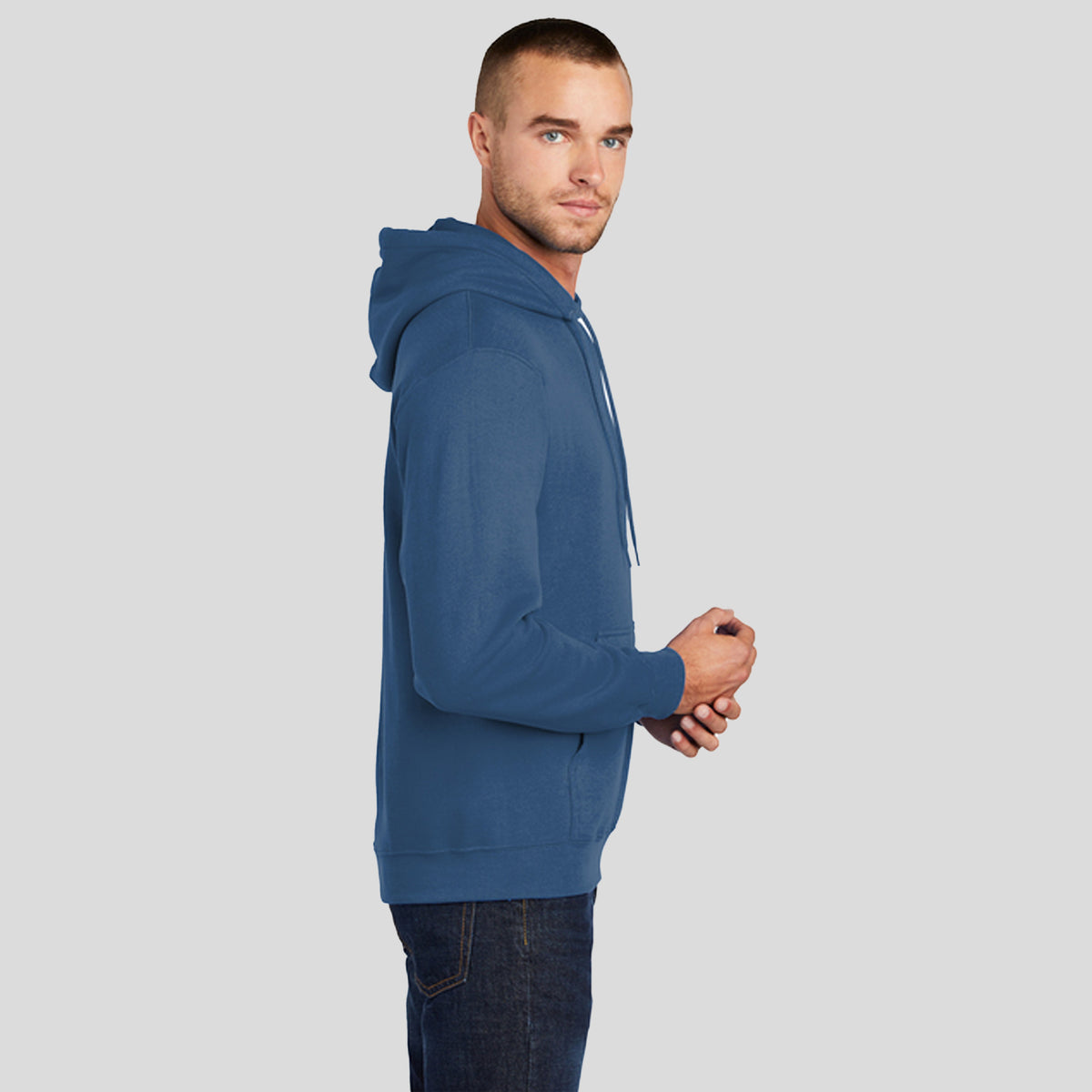 Core Fleece Pullover Hooded Sweatshirt | Neptune Blue