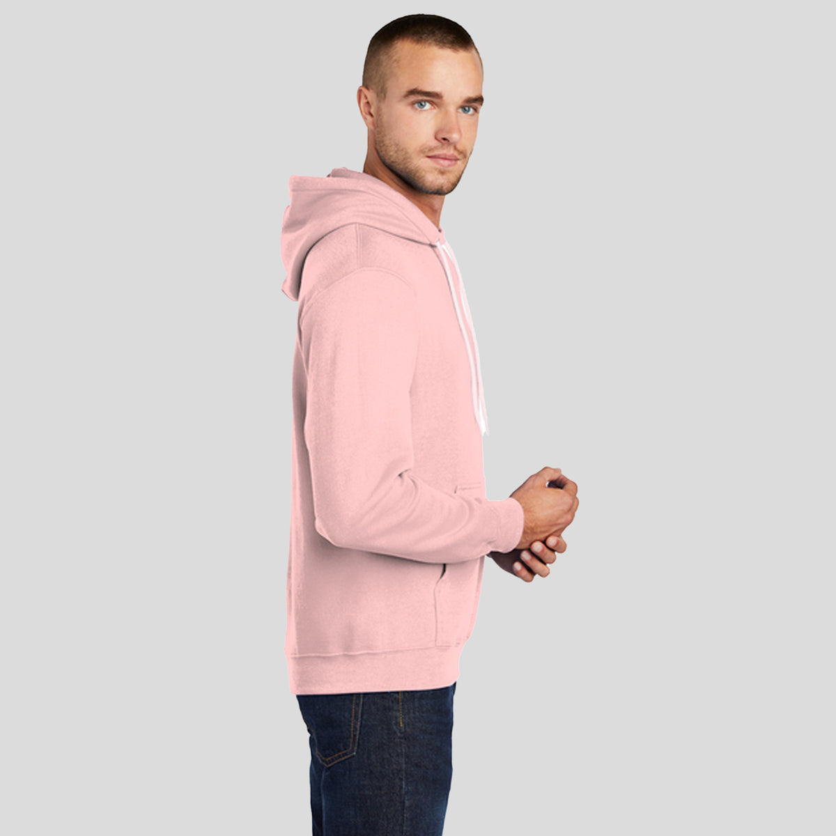 Core Fleece Pullover Hooded Sweatshirt | Pale Blush