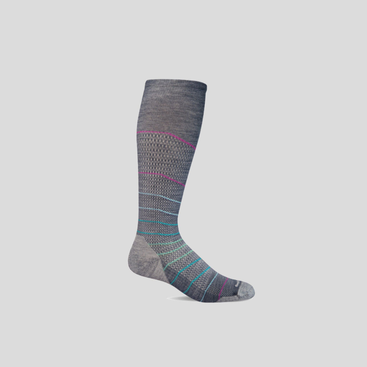 Interval Knee High Firm Graduated Compression Socks | Denim
