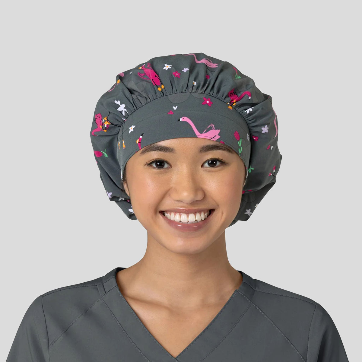 Zoe+Chloe Print Bouffant Scrub Cap | Let's Roll