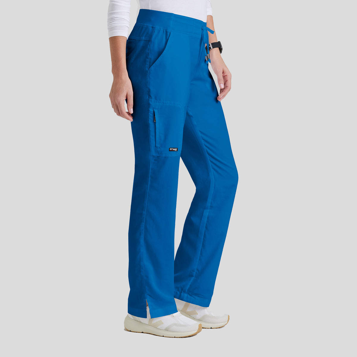 Mia 6-Pocket Low-Rise Straight Leg Scrub Pant | Royal