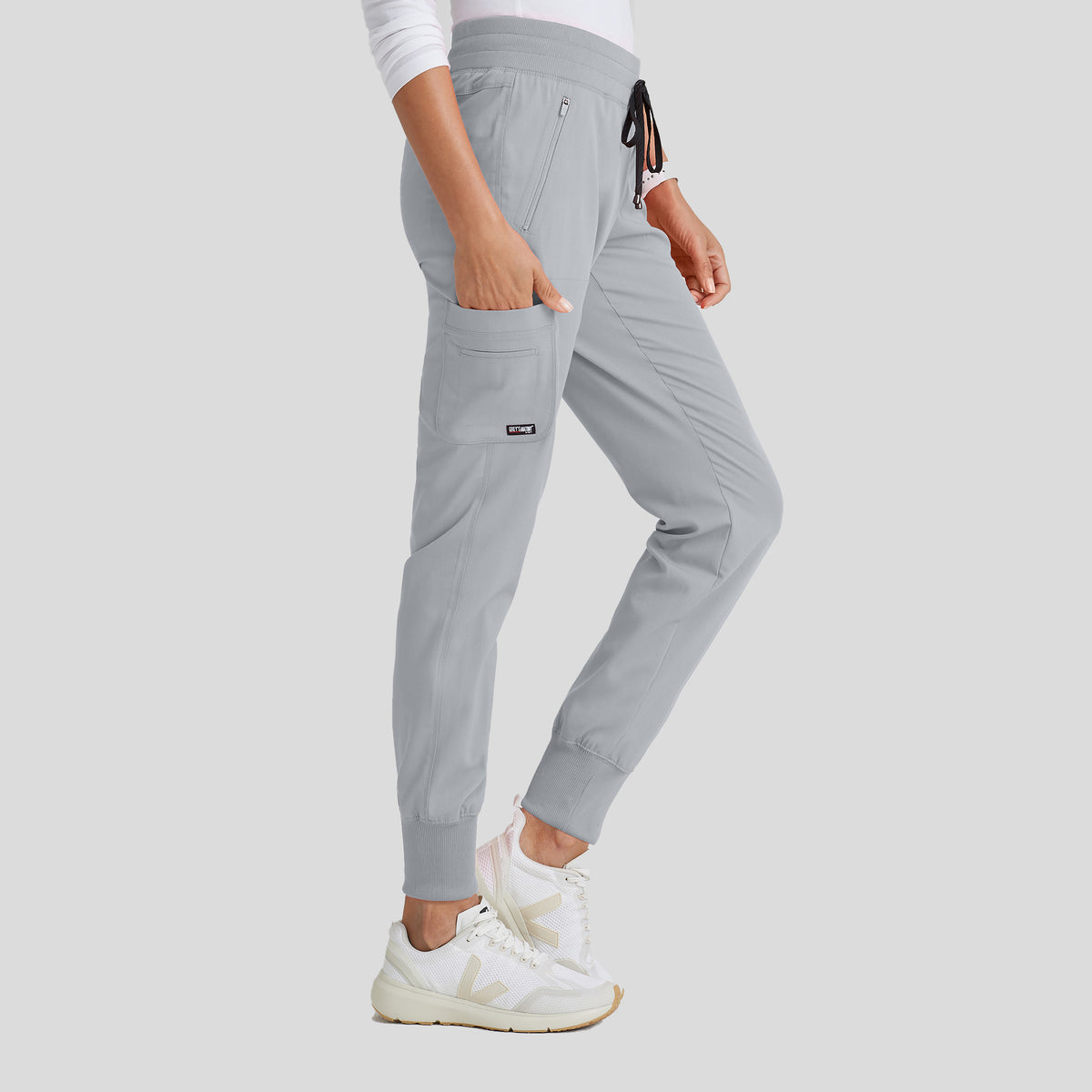 Eden 5-Pocket Mid-Rise Jogger Scrub Pant | Moonstruck