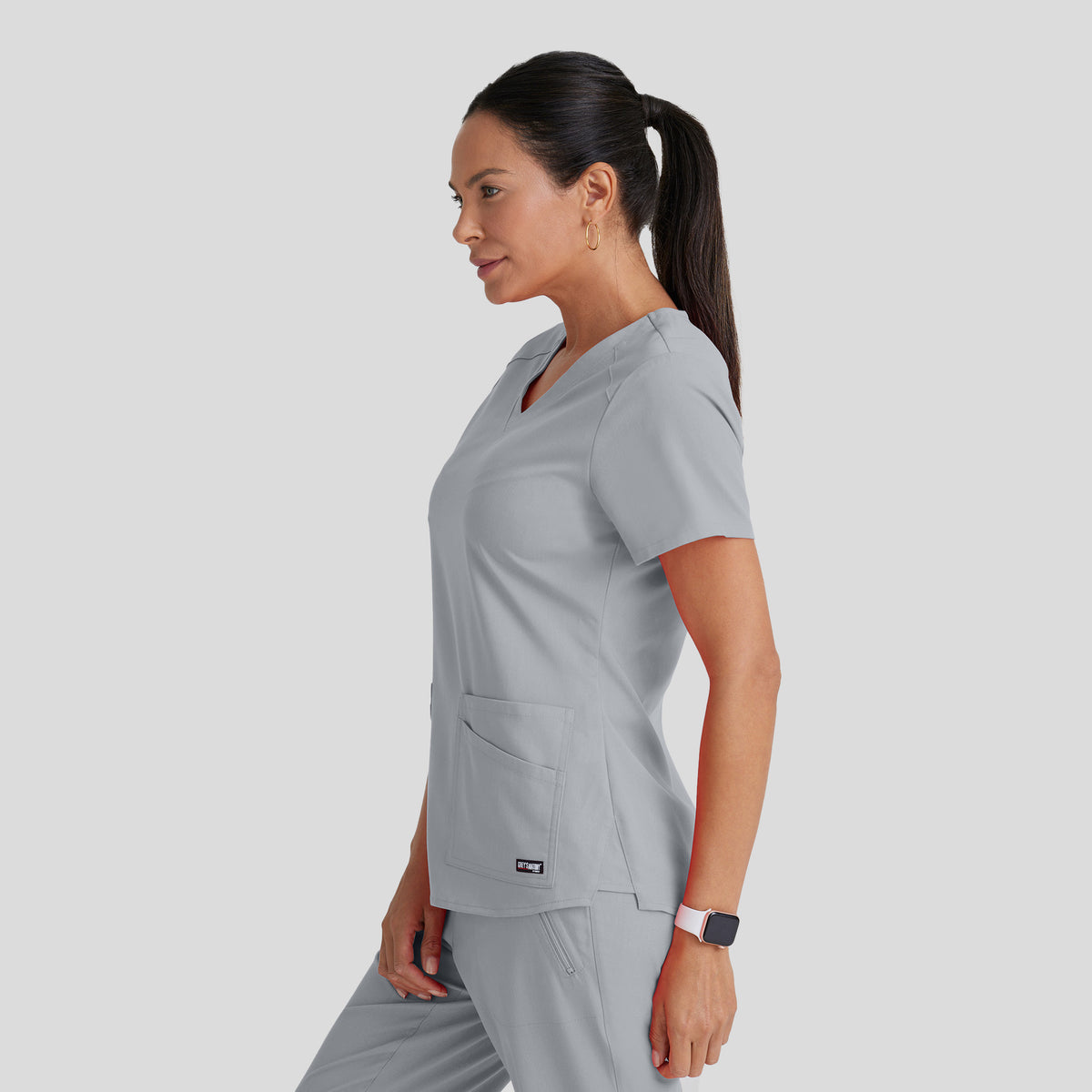 Emma 4-Pocket V-Neck Scrub Top | Moonstruck