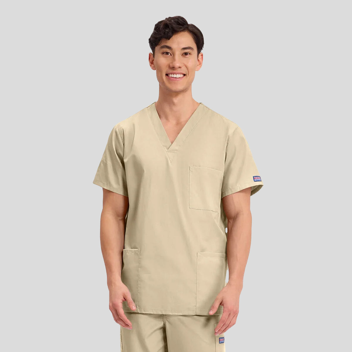 Unisex V-Neck 3 Pocket | Khaki