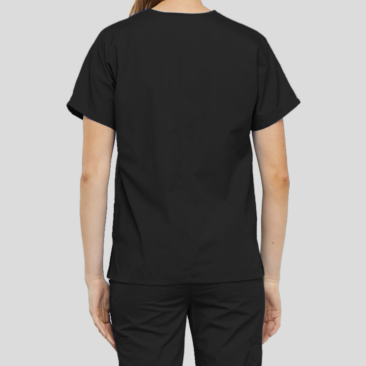 Women's V-Neck 2 Pocket | Black