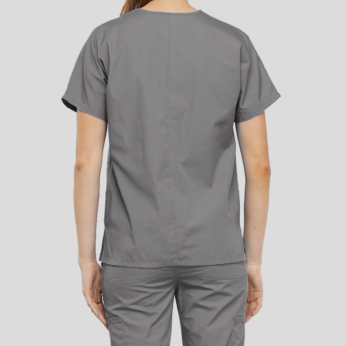 Women's V-Neck 2 Pocket | Grey