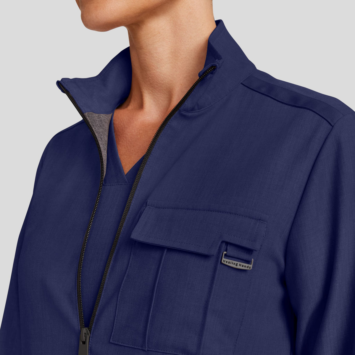 Women's Brooks Utility Scrub Jacket | Navy