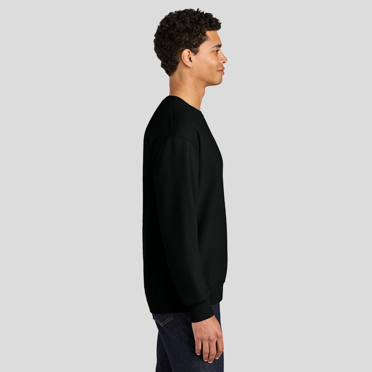 Ultimate™ Unisex CVC Ring Spun Crewneck Sweatshirt | Black Ink