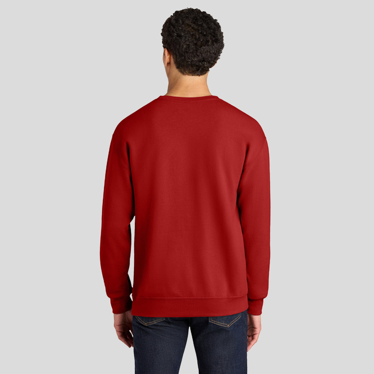 Ultimate™ Unisex CVC Ring Spun Crewneck Sweatshirt | True Red
