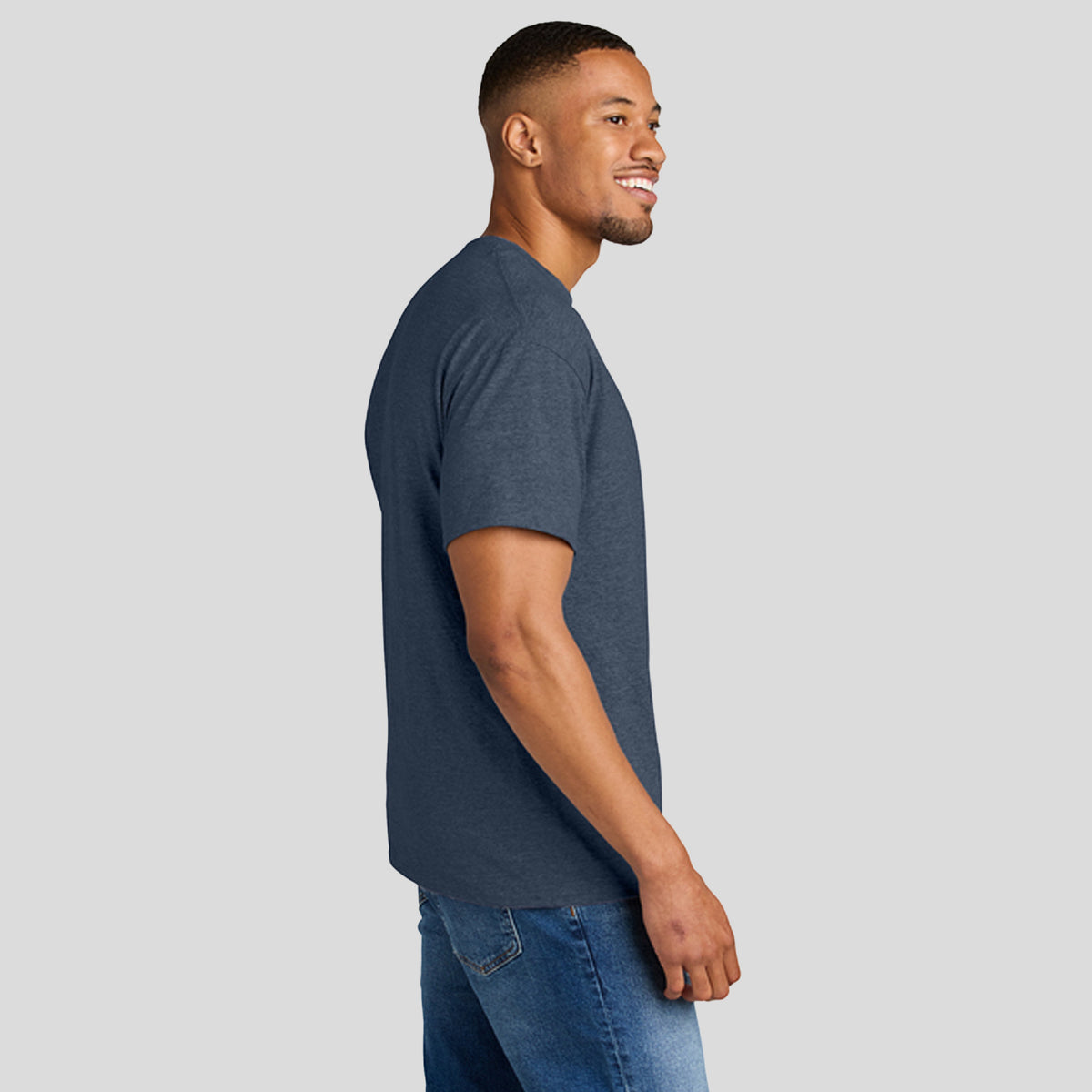 Gildan® DryBlend® 50 Cotton/50 Poly T-Shirt | Heather Dark Navy