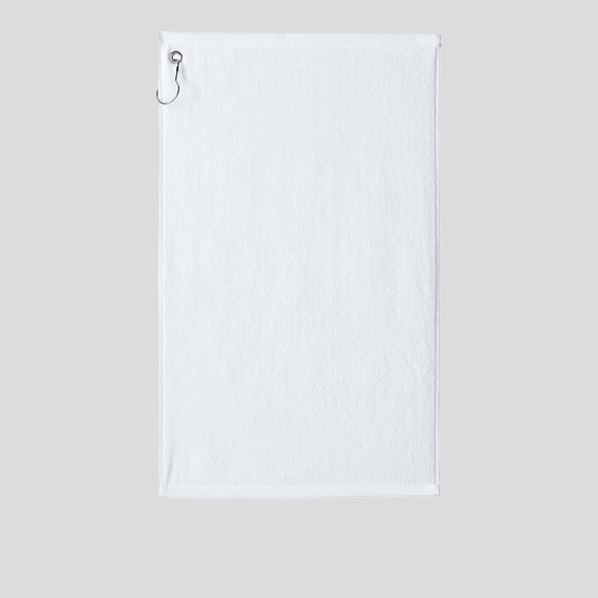 Grommeted Golf Towel | White