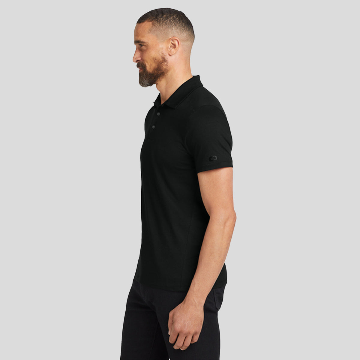 Code Stretch Polo | Blacktop