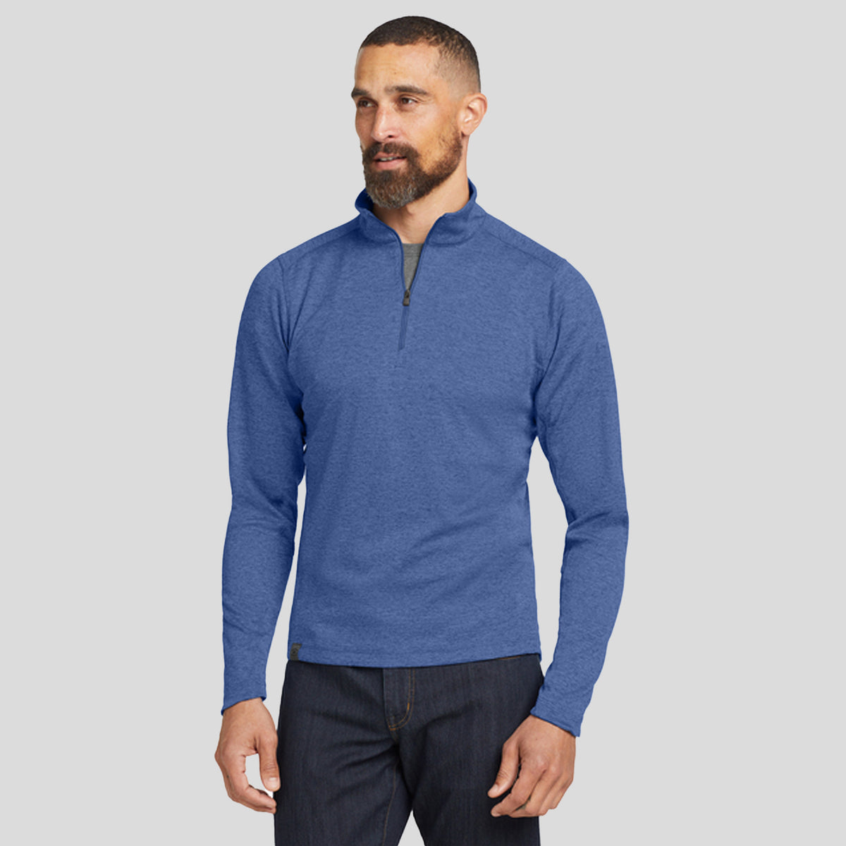 Pixel 1/4-Zip | Optic Blue