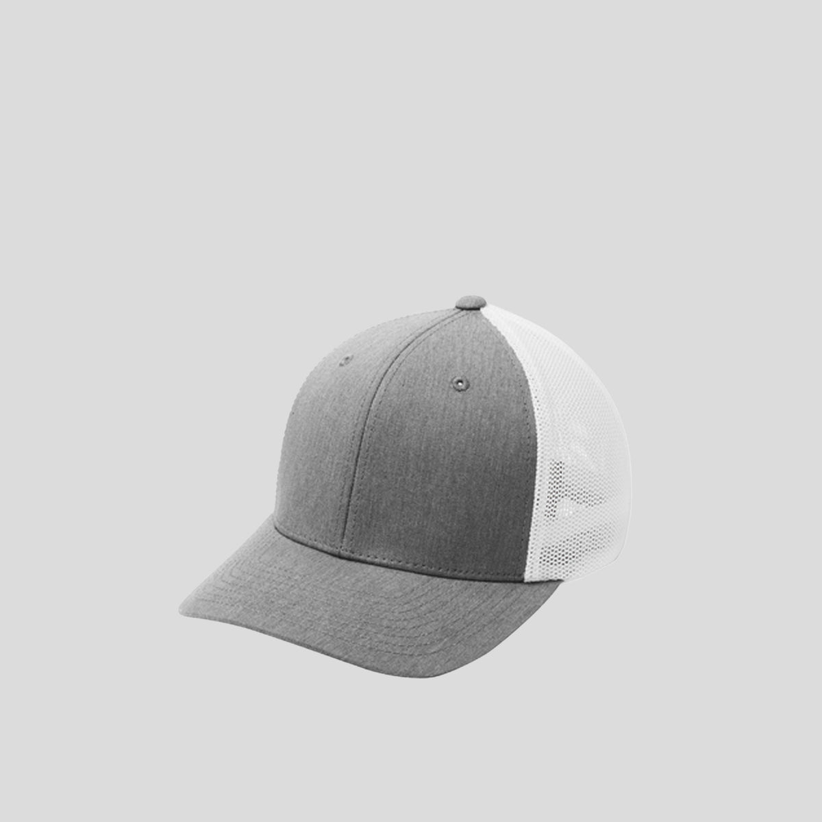 Flexfit® Mesh Back Cap | Heather Grey/White