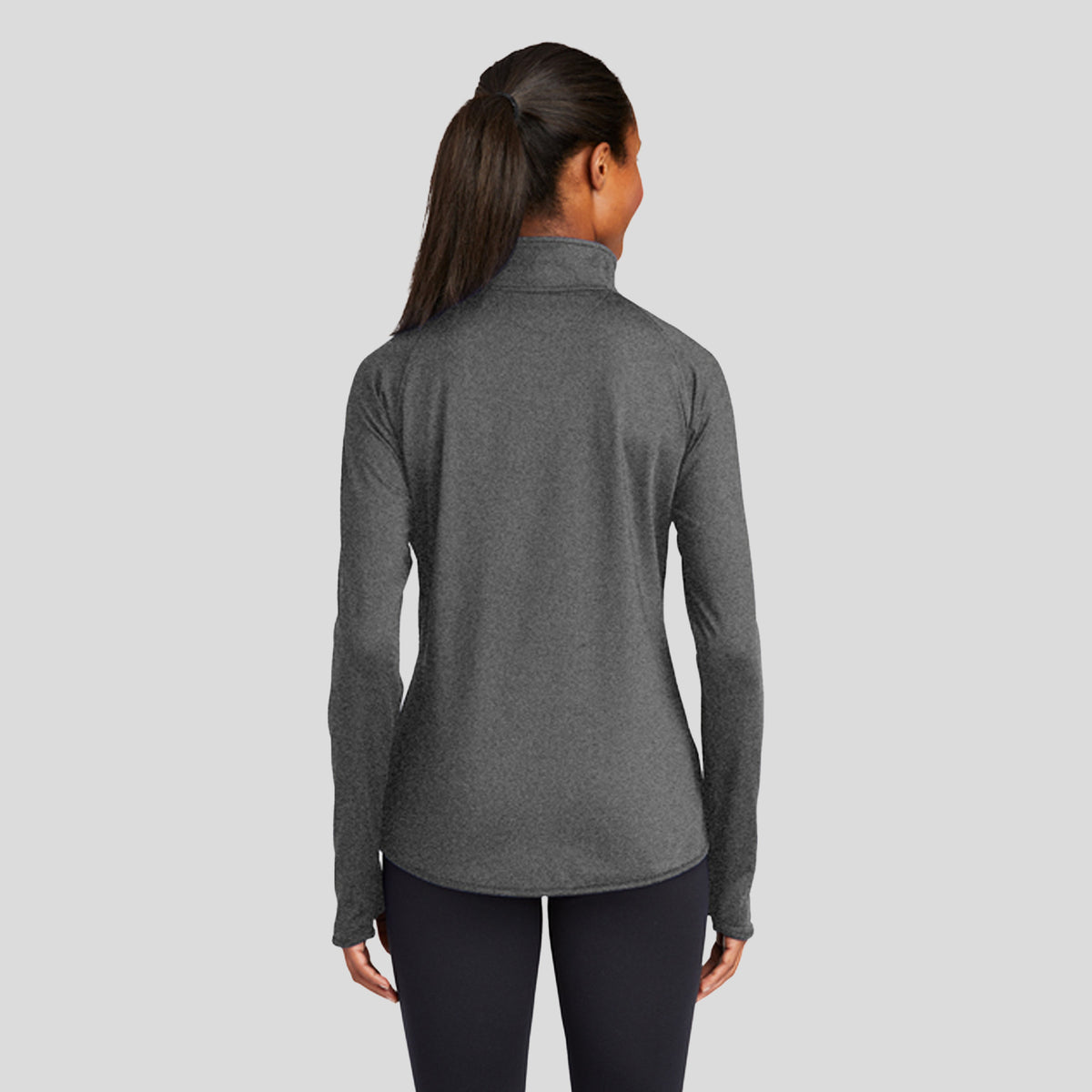 Women's Sport-Wick® Stretch 1/4-Zip Pullover | Charcoal Grey Heather