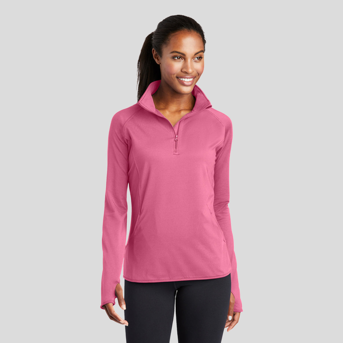 Women's Sport-Wick® Stretch 1/4-Zip Pullover | Dusty Rose