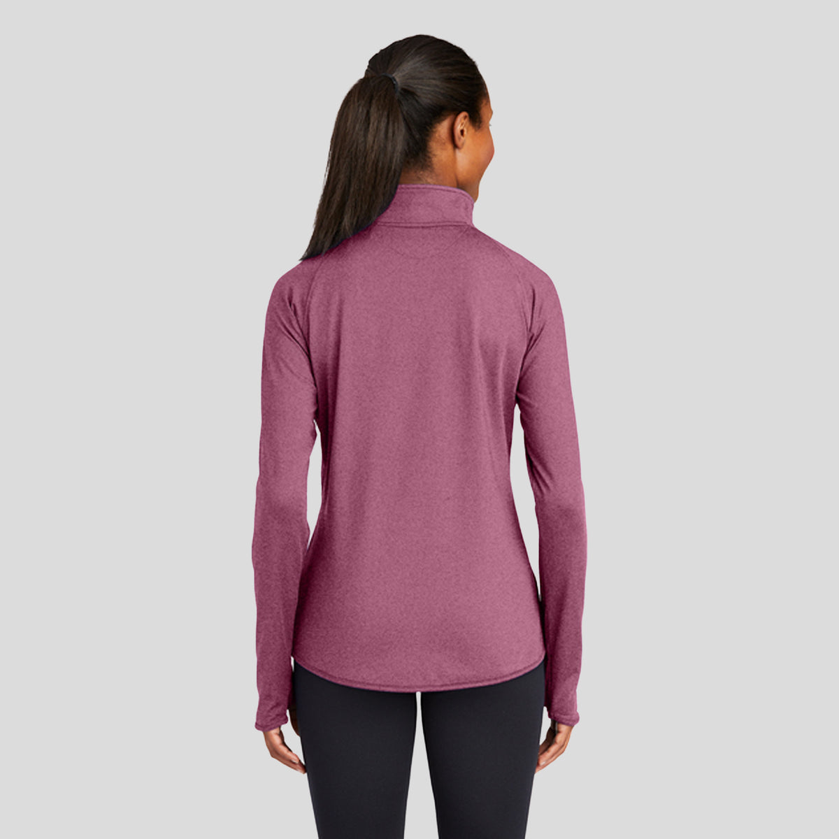 Women's Sport-Wick® Stretch 1/4-Zip Pullover | Pink Rush Heather