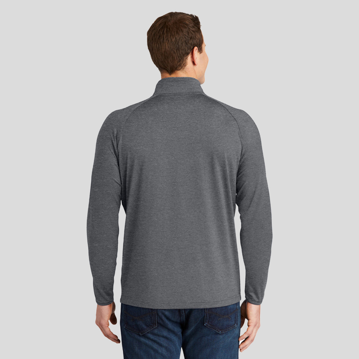 Sport-Wick® Stretch 1/4-Zip Pullover | Charcoal Grey Heather